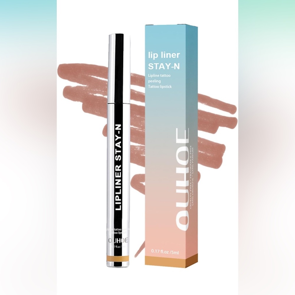 OUHOE Lip Stain Peel Off color light brown NIB